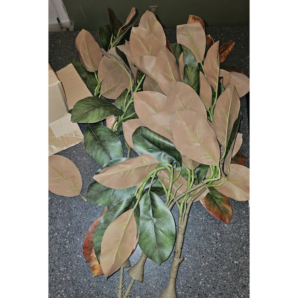 Raxcelivia Artificial Magnolia Stems - Pack of 4